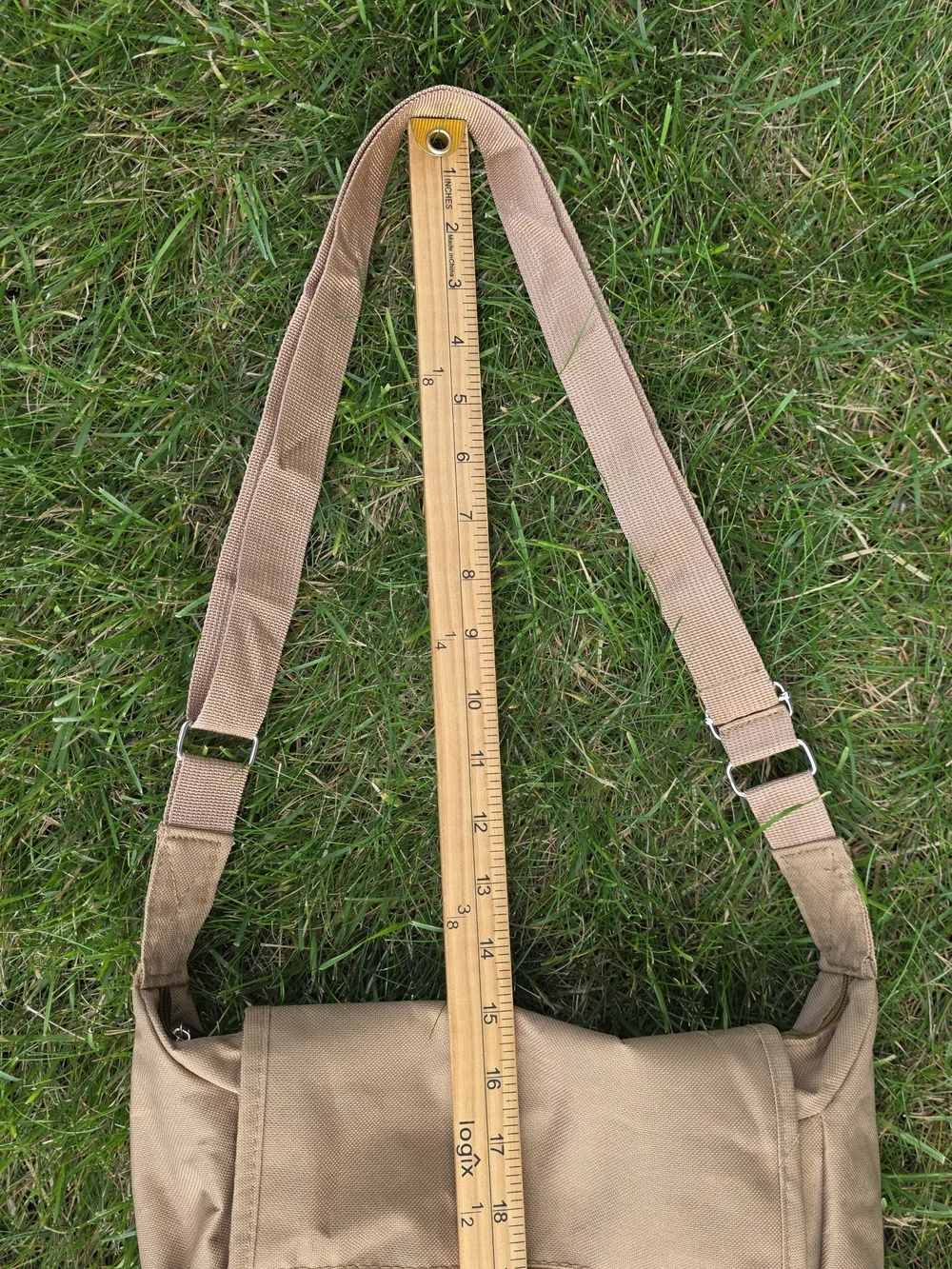 Audubon Birding Field Messenger Crossbody Bag Tan Brown Outdoor